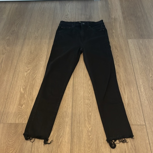 DENIM Forum The Lola High Rise Skinny Crop Jeans Black - Picture 13 of 15